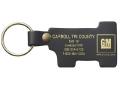 #1 Shaped Top Grain Leather Riveted Key Tag (1 5/8"x3 5/8")